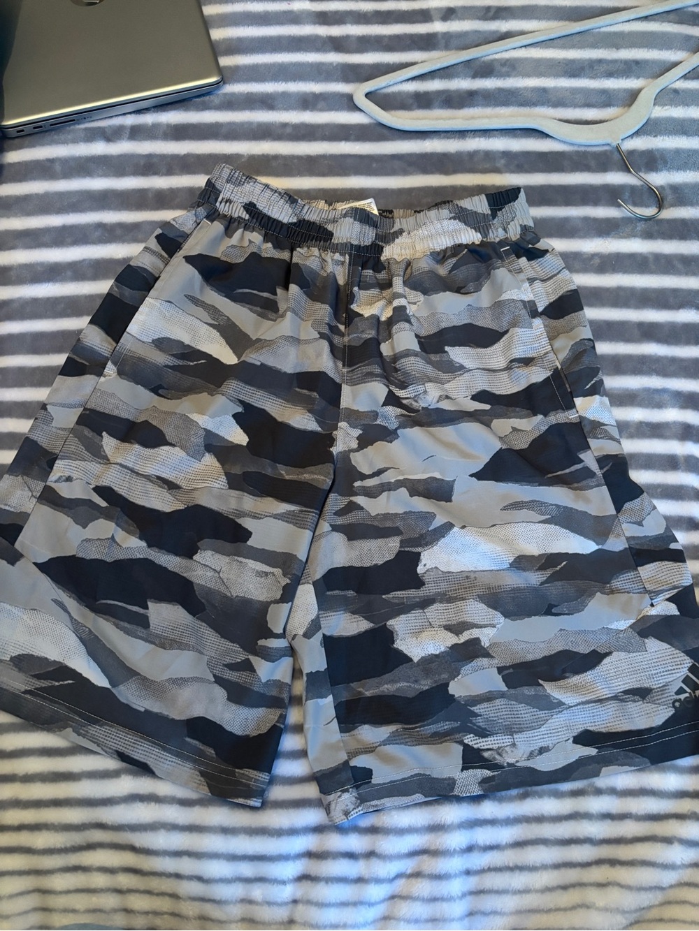 Men's Adidas Gray Camo athletic Shorts